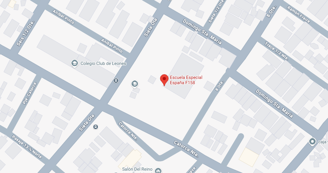 Mapa de la Escuela Especial en Talca